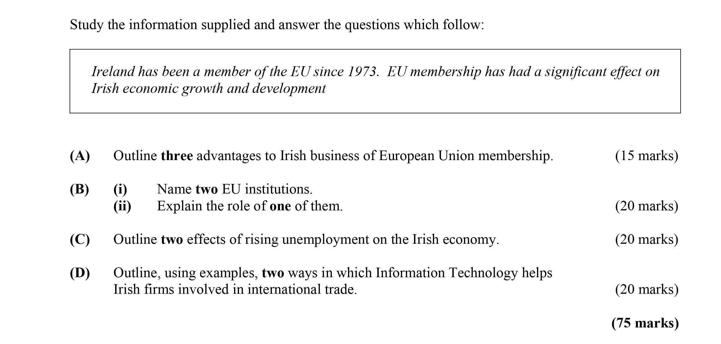 Ireland-has-been-a-member-of-the-EU-since-1973-Leaving Cert Business-Question 3-2008.png