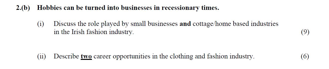 Hobbies-can-be-turned-into-businesses-in-recessionary-times-Leaving Cert Home Economics-Question 2(b)-2014.png