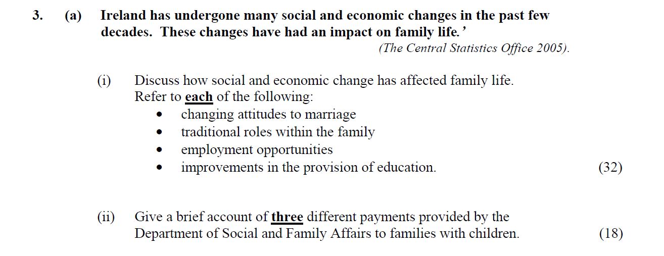 Ireland-has-undergone-many-social-and-economic-changes-in-the-past-few-decades-Leaving Cert Home Economics-Question 3(a)-2023.png