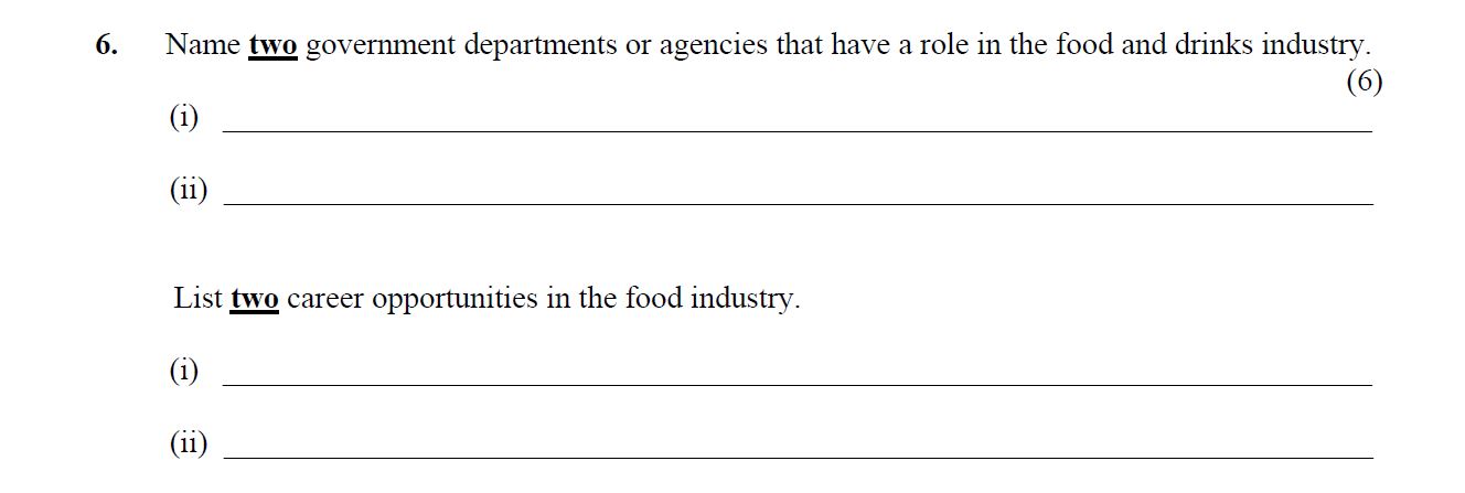 Name-two-government-departments-or-agencies-that-have-a-role-in-the-food-and-drinks-industry-Leaving Cert Home Economics-Question 6-2010.png