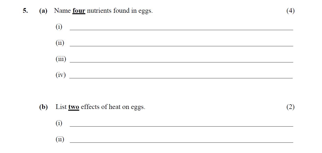 5.-(a)-Name-four-nutrients-found-in-eggs-Leaving Cert Home Economics-Question 5-2006.png