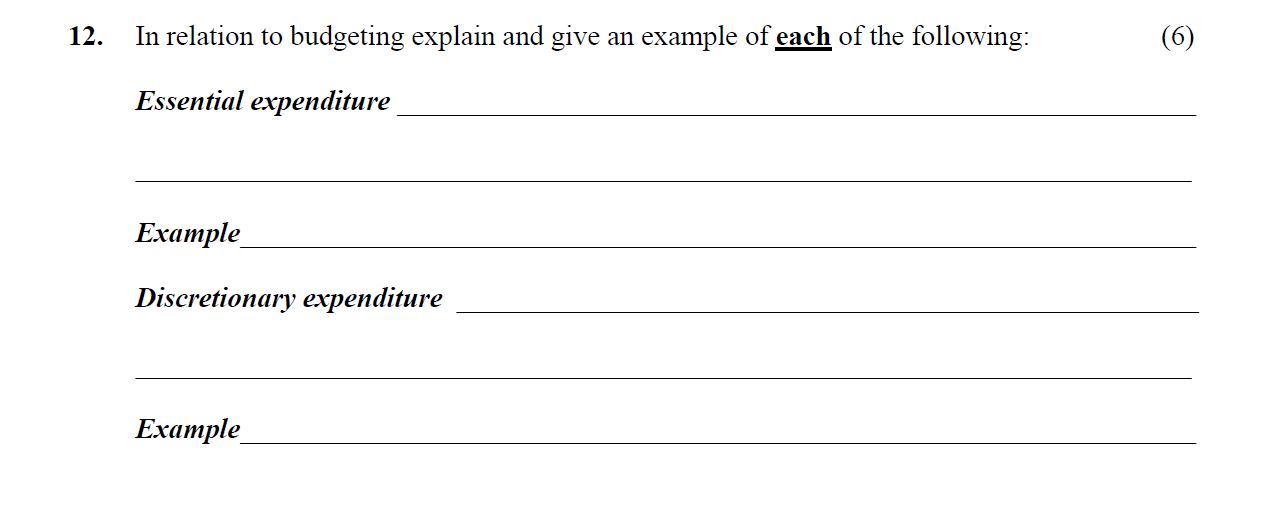 In-relation-to-budgeting-explain-and-give-an-example-of-each-of-the-following:--Essential-expenditure---Discretionary-expenditure-Leaving Cert Home Economics-Question 12-2007.png