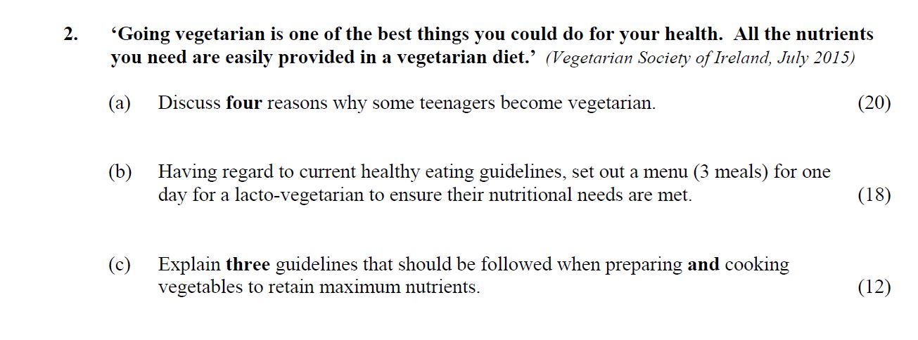 'Going-vegetarian-is-one-of-the-best-things-you-could-do-for-your-health-Leaving Cert Home Economics-Question 2-2016.png
