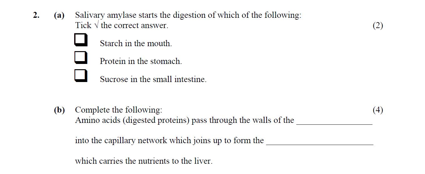Salivary-amylase-starts-the-digestion-of-which-of-the-following:-Tick-\-the-correct-answer-Leaving Cert Home Economics-Question 2-2006.png