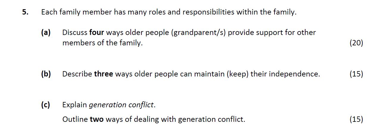 Each-family-member-has-many-roles-and-responsibilities-within-the-family-Leaving Cert Home Economics-Question 5-2018.png