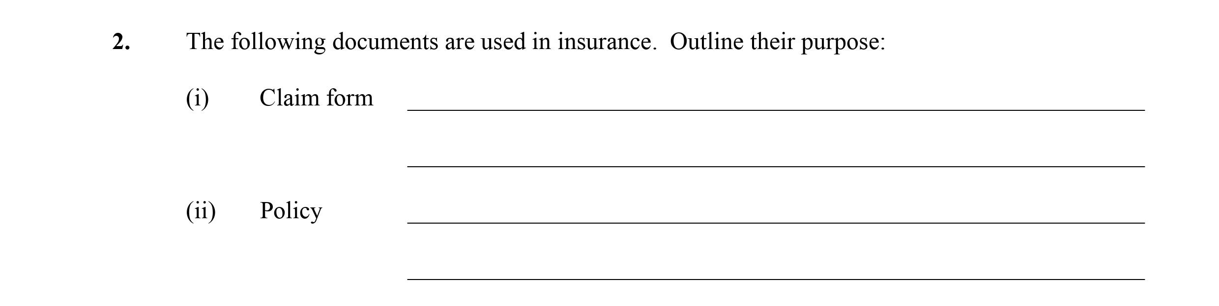 The-following-documents-are-used-in-insurance-Leaving Cert Business-Question 2-2006.png