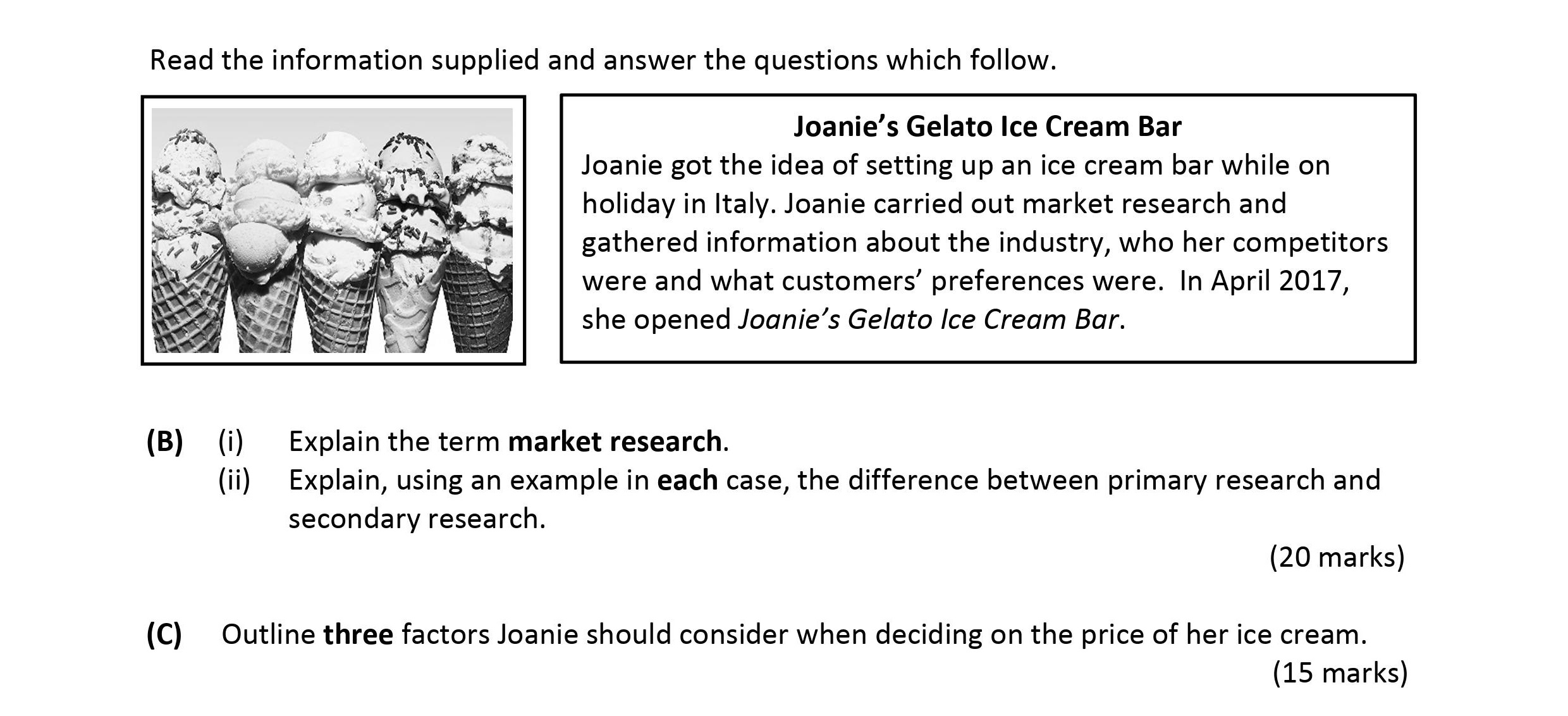 Explain-the-term-market-research-Leaving Cert Business-Question B-2019.png