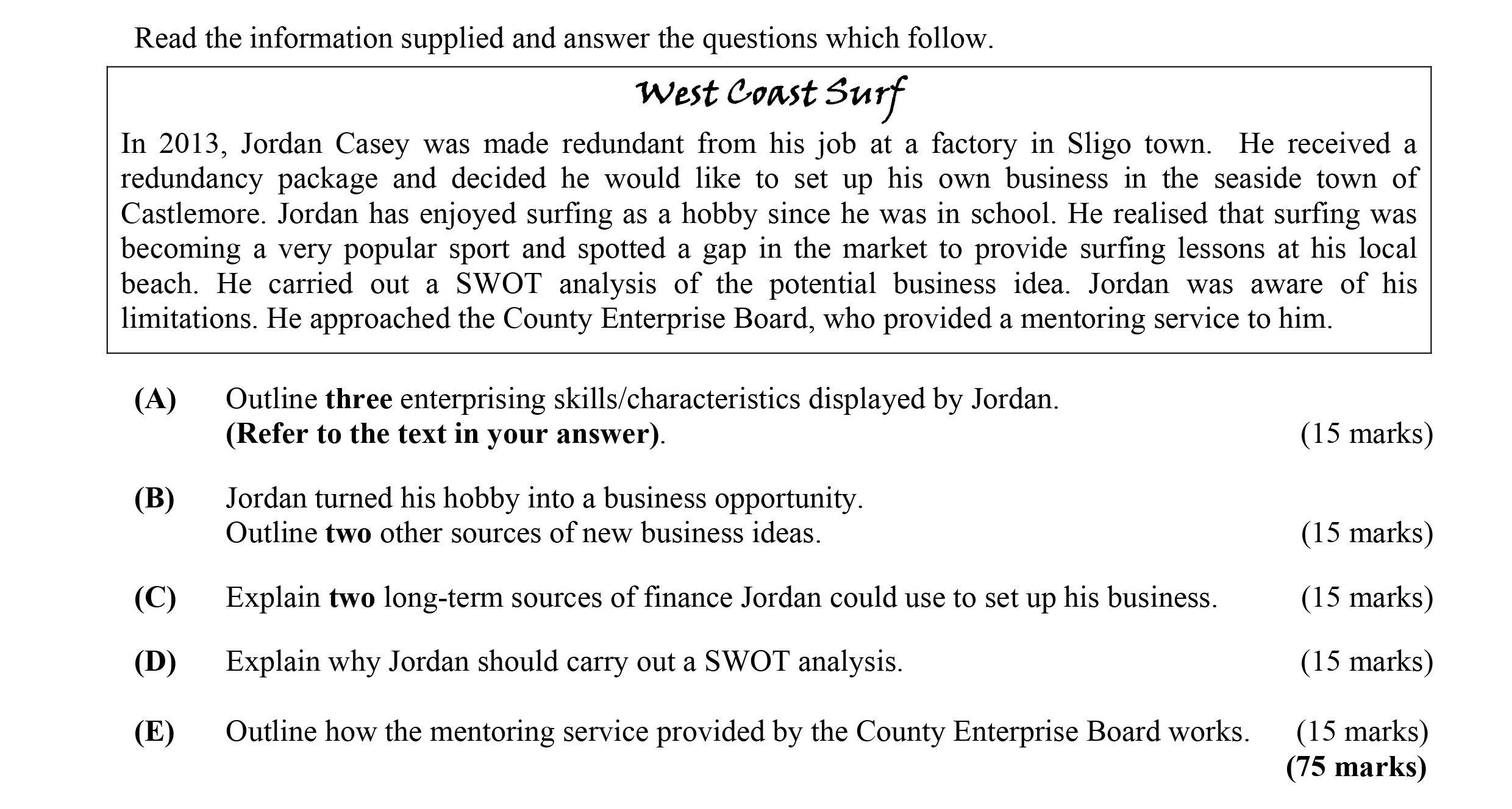 Outline-three-enterprising-skills/characteristics-displayed-by-Jordan-Leaving Cert Business-Question A-2014.png