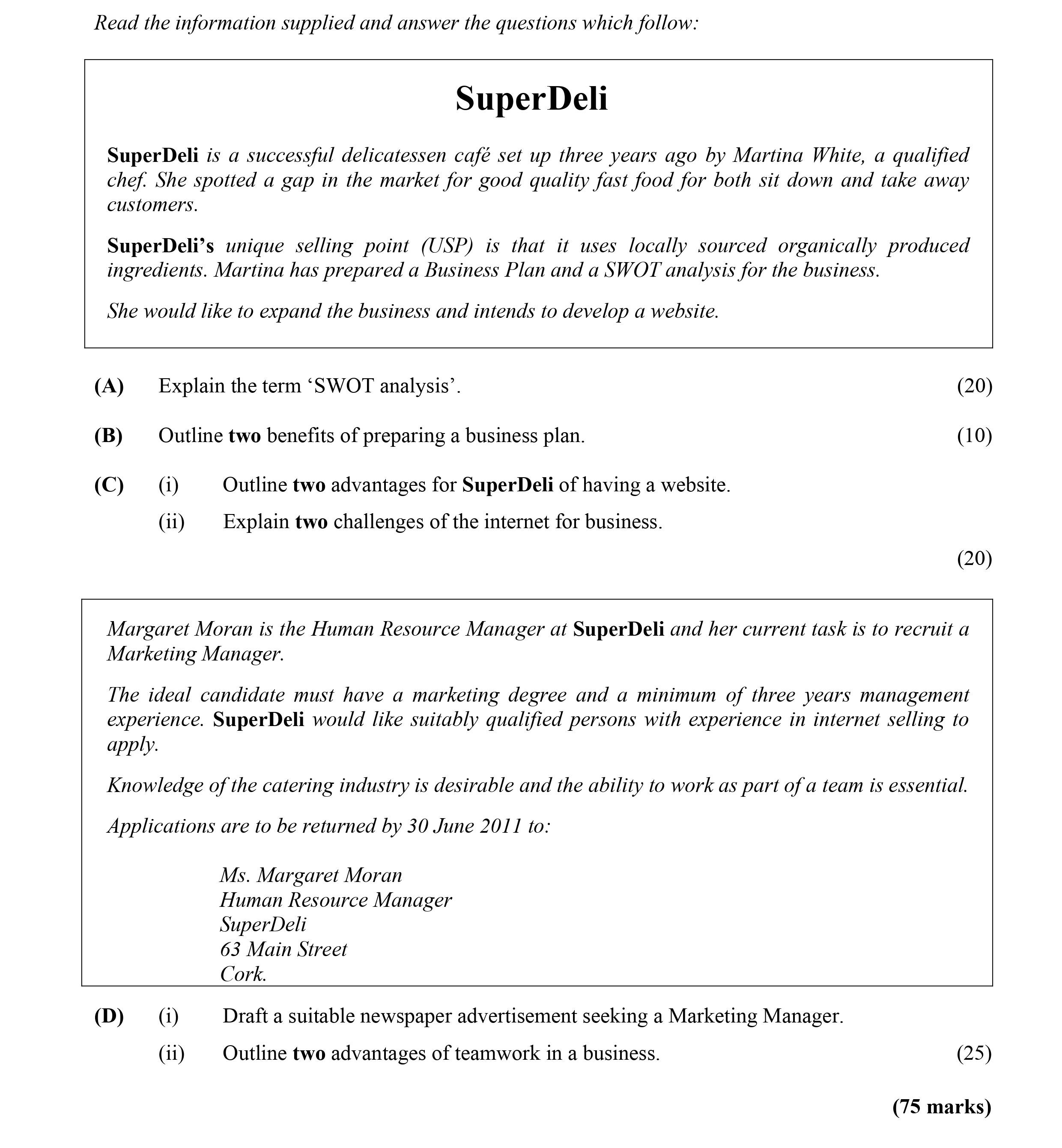 Explain-the-term-‘SWOT-analysis’-Leaving Cert Business-Question 7-2011.png