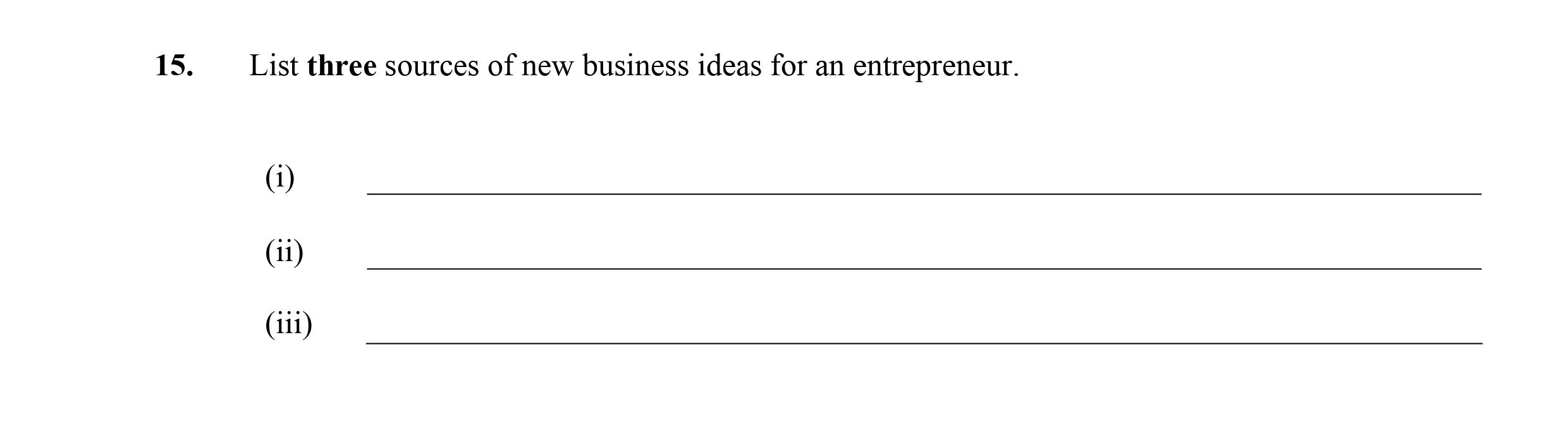 List-three-sources-of-new-business-ideas-for-an-entrepreneur-Leaving Cert Business-Question 15-2009.png