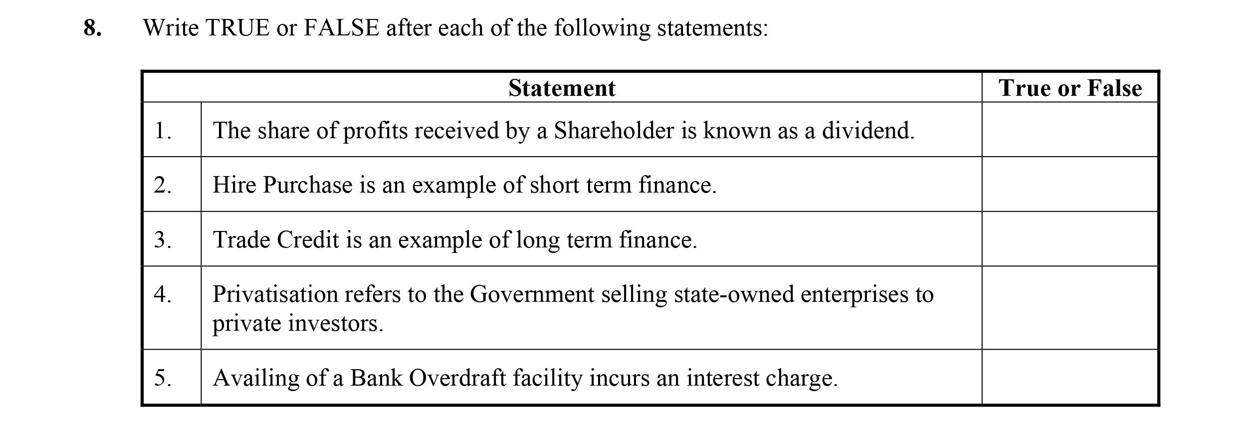Write-TRUE-or-FALSE-after-each-of-the-following-statements:--1-Leaving Cert Business-Question 8-2012.png
