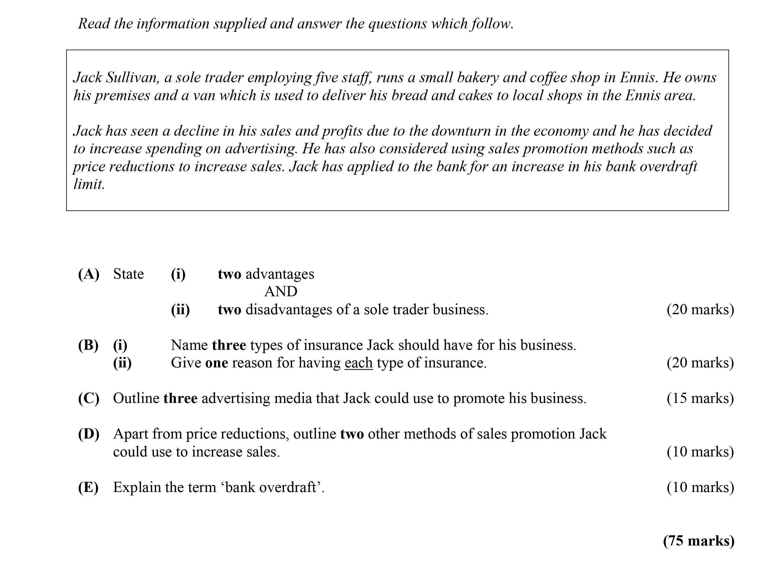 Read-the-information-supplied-and-answer-the-questions-which-follow-Leaving Cert Business-Question 8-2010.png