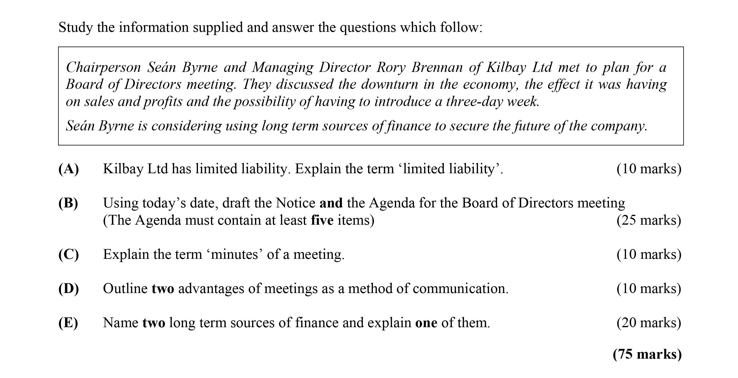 Kilbay-Ltd-has-limited-liability-Leaving Cert Business-Question 5-2009.png