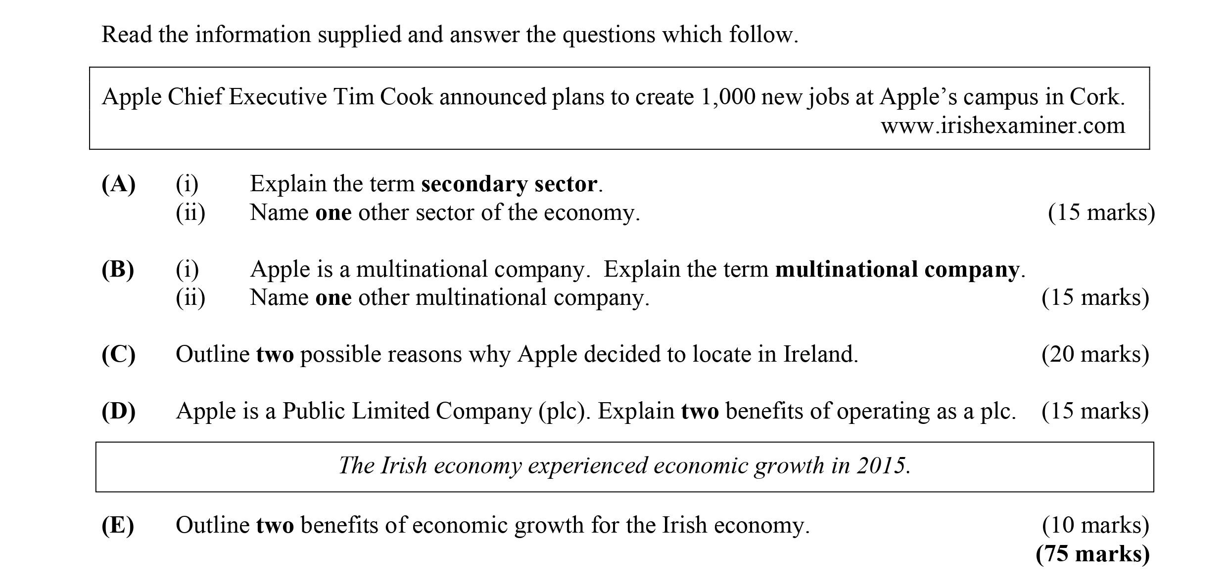 Explain-the-term-secondary-sector-Leaving Cert Business-Question A-2016.png