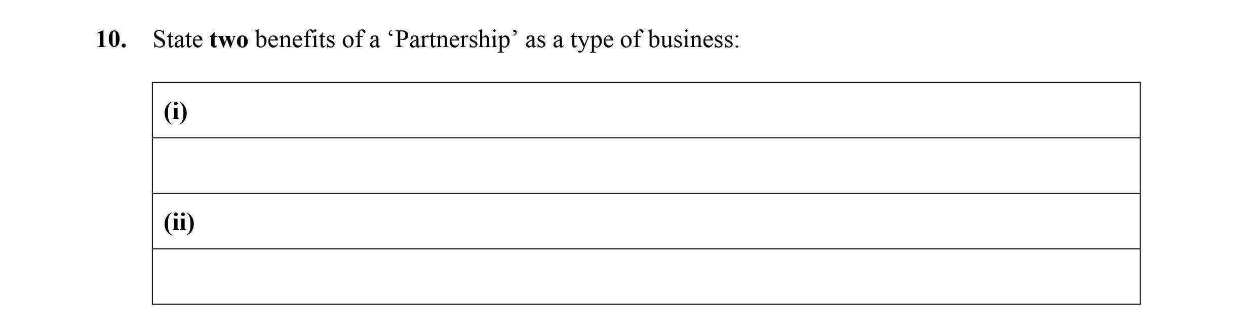 State-two-benefits-of-a-'Partnership'-as-a-type-of-business:--(i)--(ii)-Leaving Cert Business-Question 10-2010.png