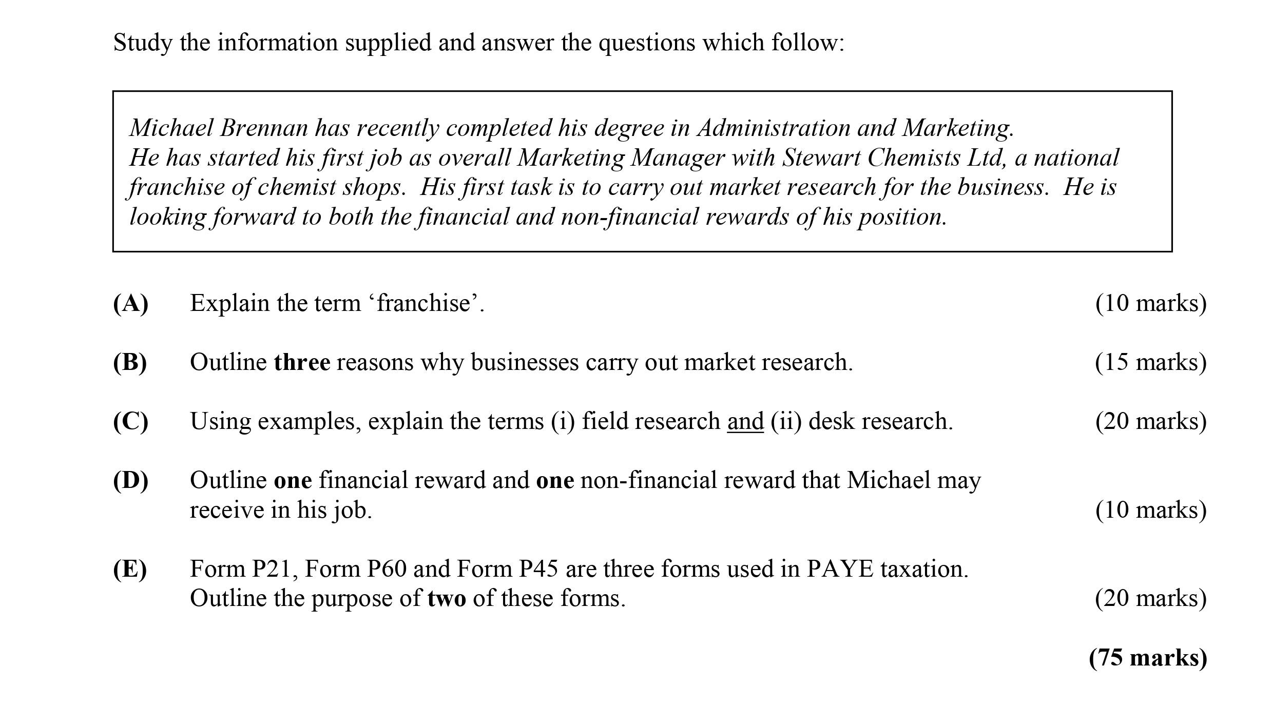 Explain-the-term-'franchise'-Leaving Cert Business-Question A-2007.png