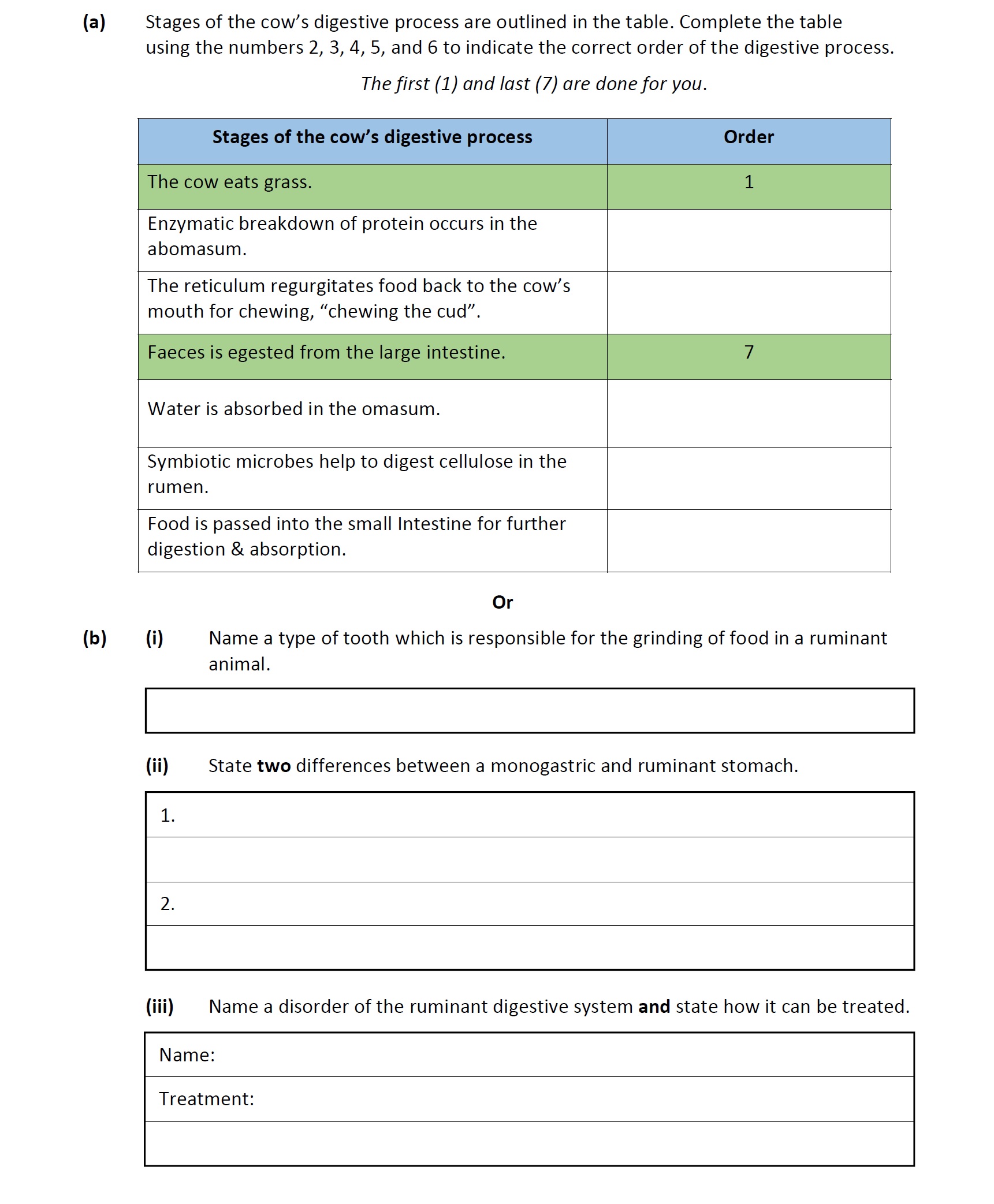 Stages-of-the-cow's-digestive-process-are-outlined-in-the-table-Leaving Cert Agricultural Science-Question a-2020.png