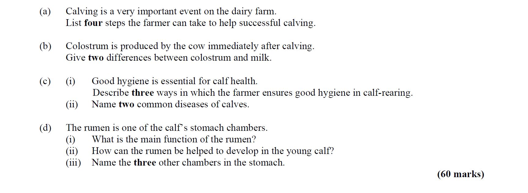 Calving-is-a-very-important-event-on-the-dairy-farm-Leaving Cert Agricultural Science-Question 60 marks-2014.png