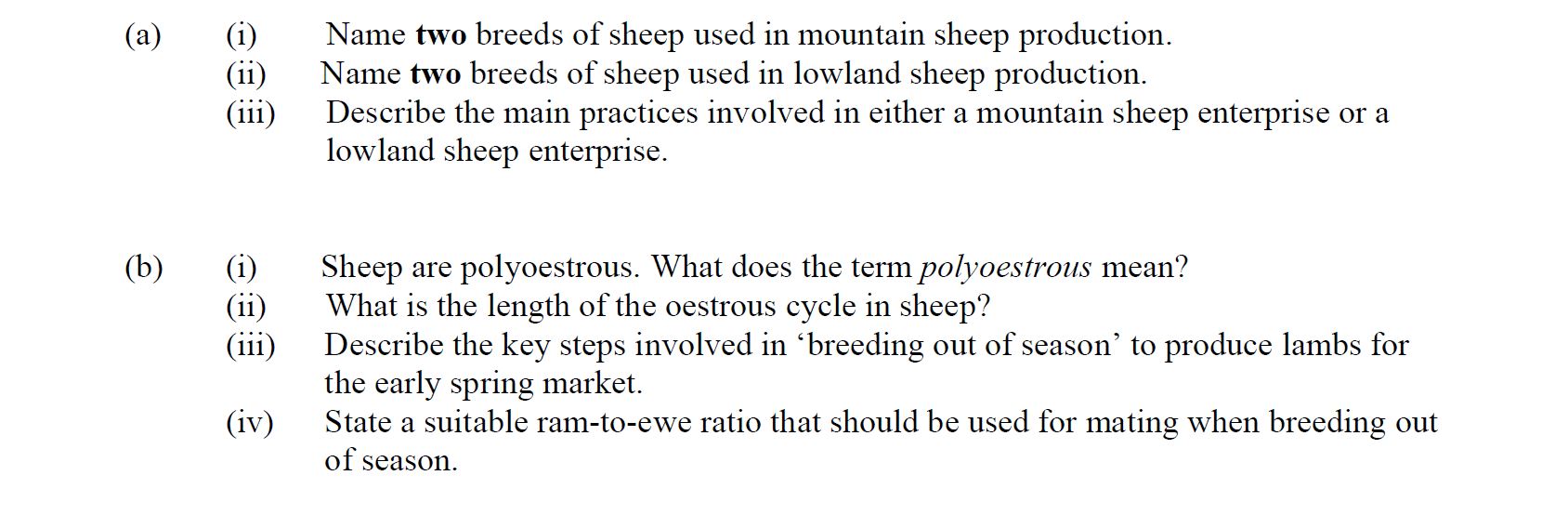 1.-(a)---(i)-Name-two-breeds-of-sheep-used-in-mountain-sheep-production-Leaving Cert Agricultural Science-Question Question 1-2009.png