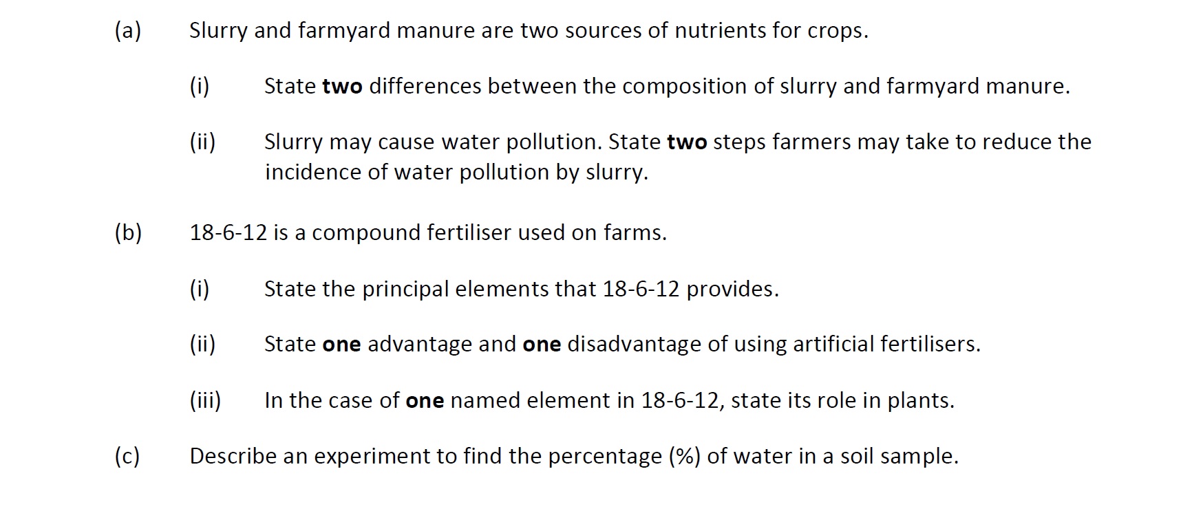 Slurry-and-farmyard-manure-are-two-sources-of-nutrients-for-crops-Leaving Cert Agricultural Science-Question a-2018.png