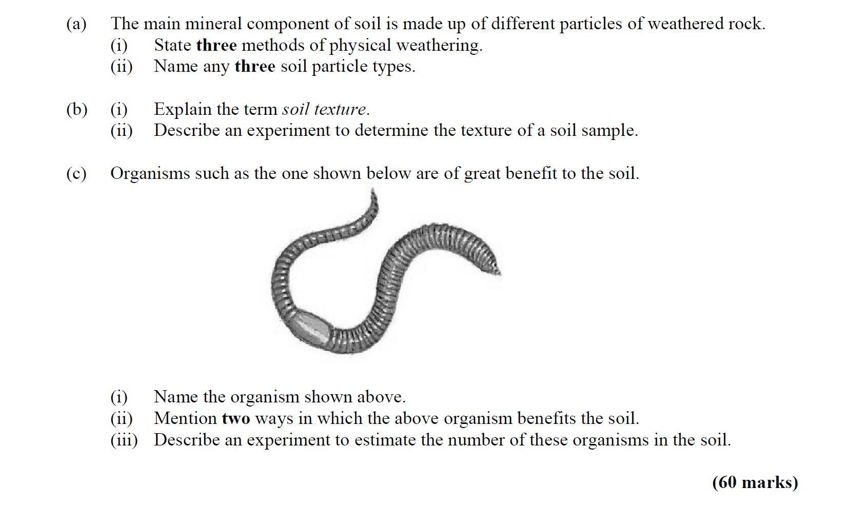 The-main-mineral-component-of-soil-is-made-up-of-different-particles-of-weathered-rock-Leaving Cert Agricultural Science-Question a-2015.png
