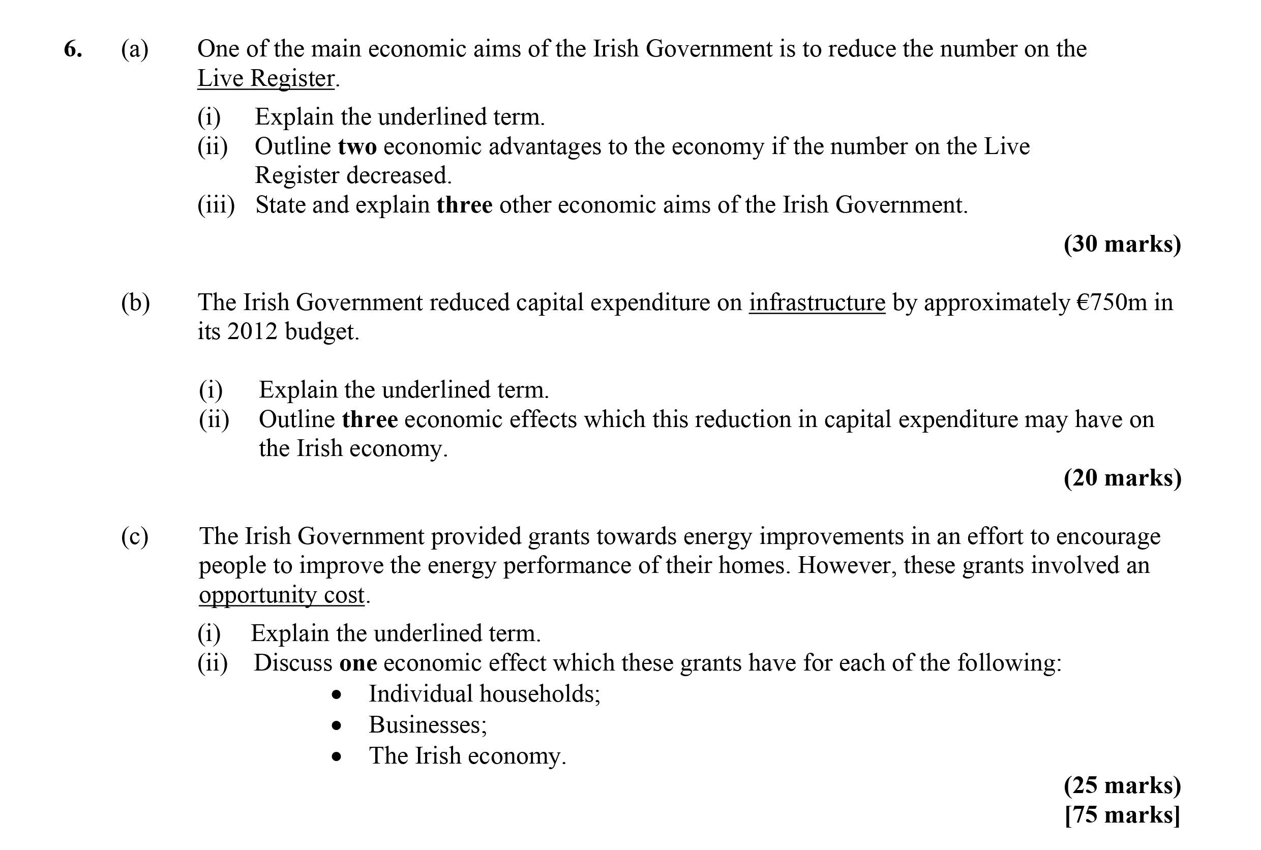 One-of-the-main-economic-aims-of-the-Irish-Government-is-to-reduce-the-number-on-the-Live-Register-Leaving Cert Economics-Question 6-2012.png