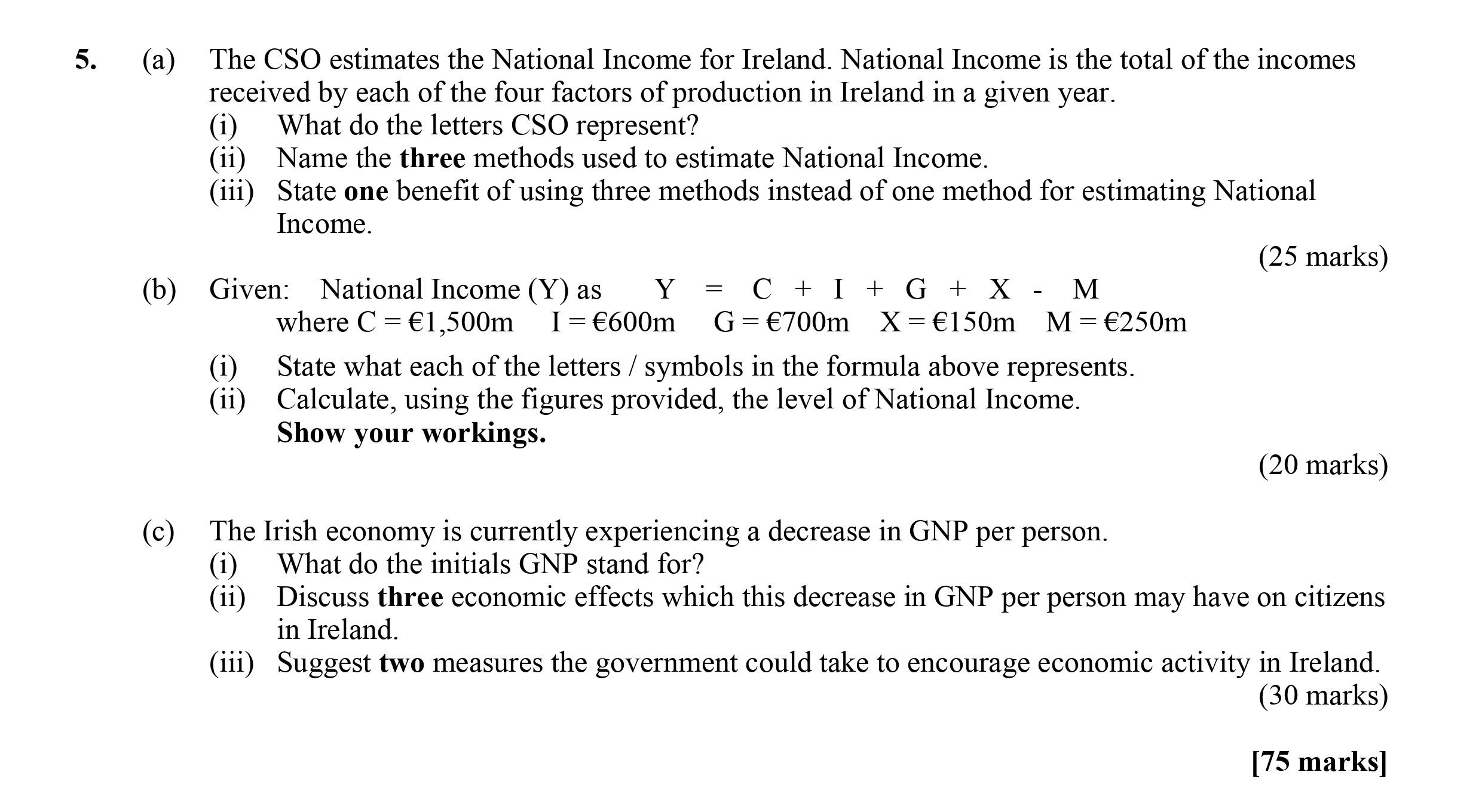 The-CSO-estimates-the-National-Income-for-Ireland-Leaving Cert Economics-Question 5-2009.png