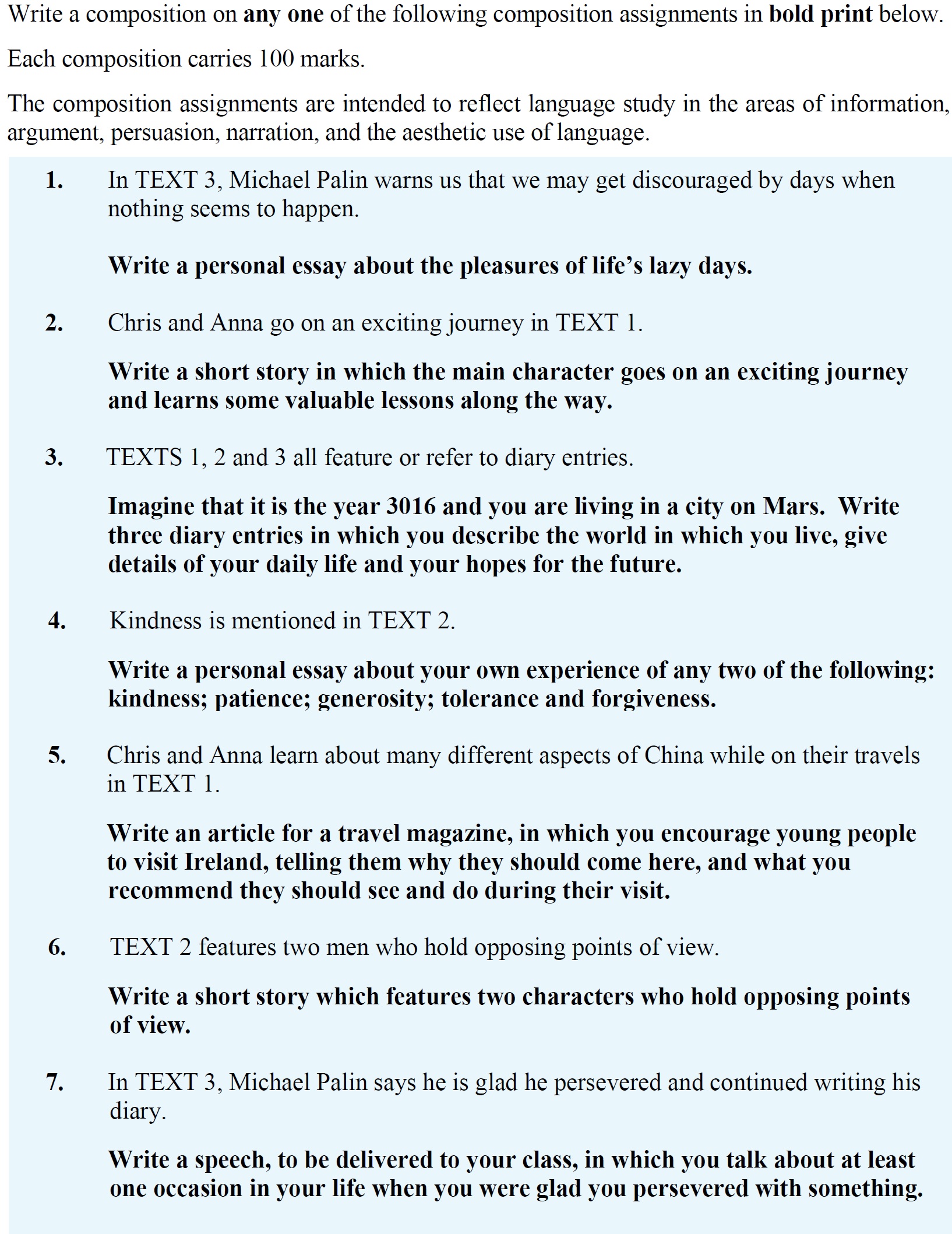 In-TEXT-3,-Michael-Palin-warns-us-that-we-may-get-discouraged-by-days-when-nothing-seems-to-happen-Leaving Cert English-Question 1-2016.png