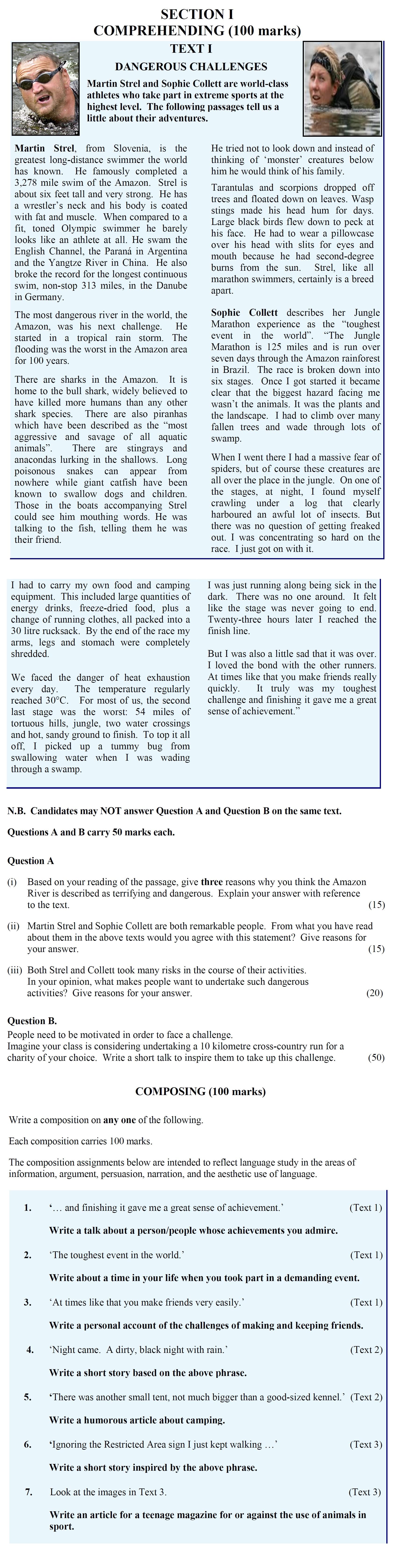 Based-on-your-reading-of-the-passage,-give-three-reasons-why-you-think-the-Amazon-River-is-described-as-terrifying-and-dangerous-Leaving Cert English-Question Question A-2010.png