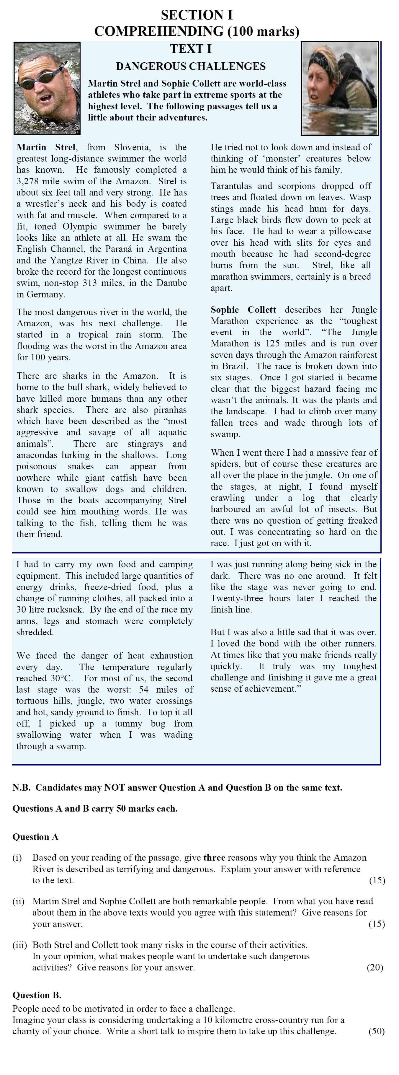 Based-on-your-reading-of-the-passage,-give-three-reasons-why-you-think-the-Amazon-River-is-described-as-terrifying-and-dangerous-Leaving Cert English-Question Question A-2010.png