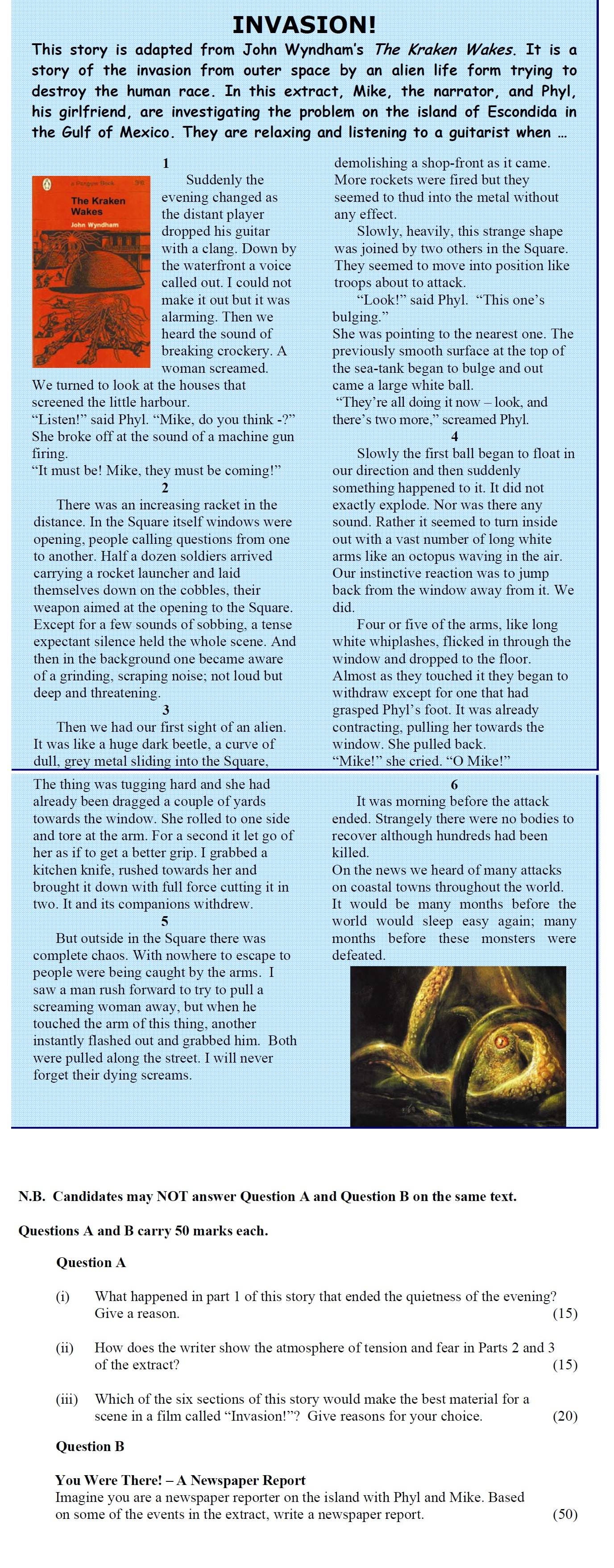 What-happened-in-part-1-of-this-story-that-ended-the-quietness-of-the-evening?-Give-a-reason-Leaving Cert English-Question Question A-2006.png