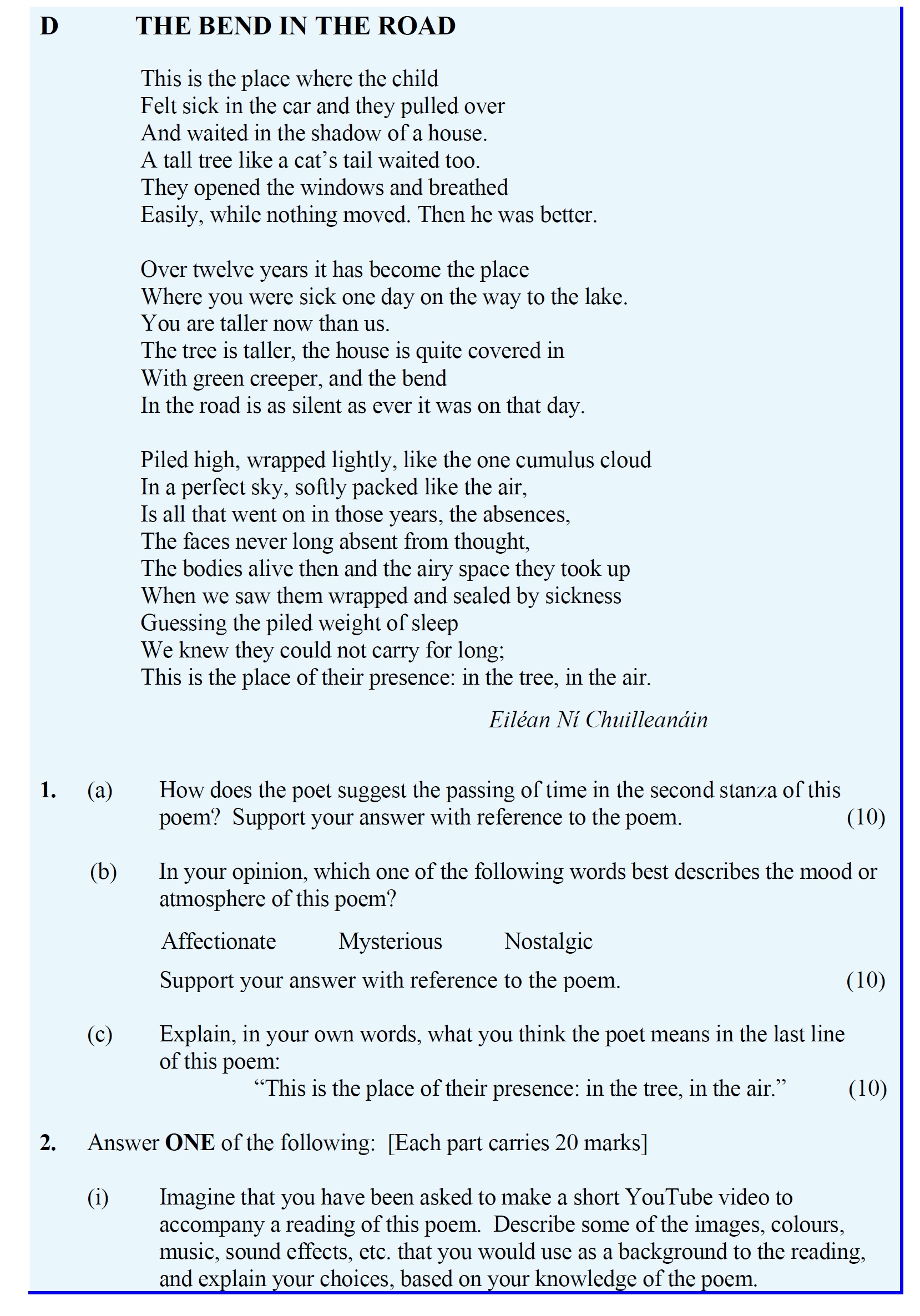 1.-(a)-How-does-the-poet-suggest-the-passing-of-time-in-the-second-stanza-of-this-poem?-Support-your-answer-with-reference-to-the-poem-Leaving Cert English-Question 1-2015.png