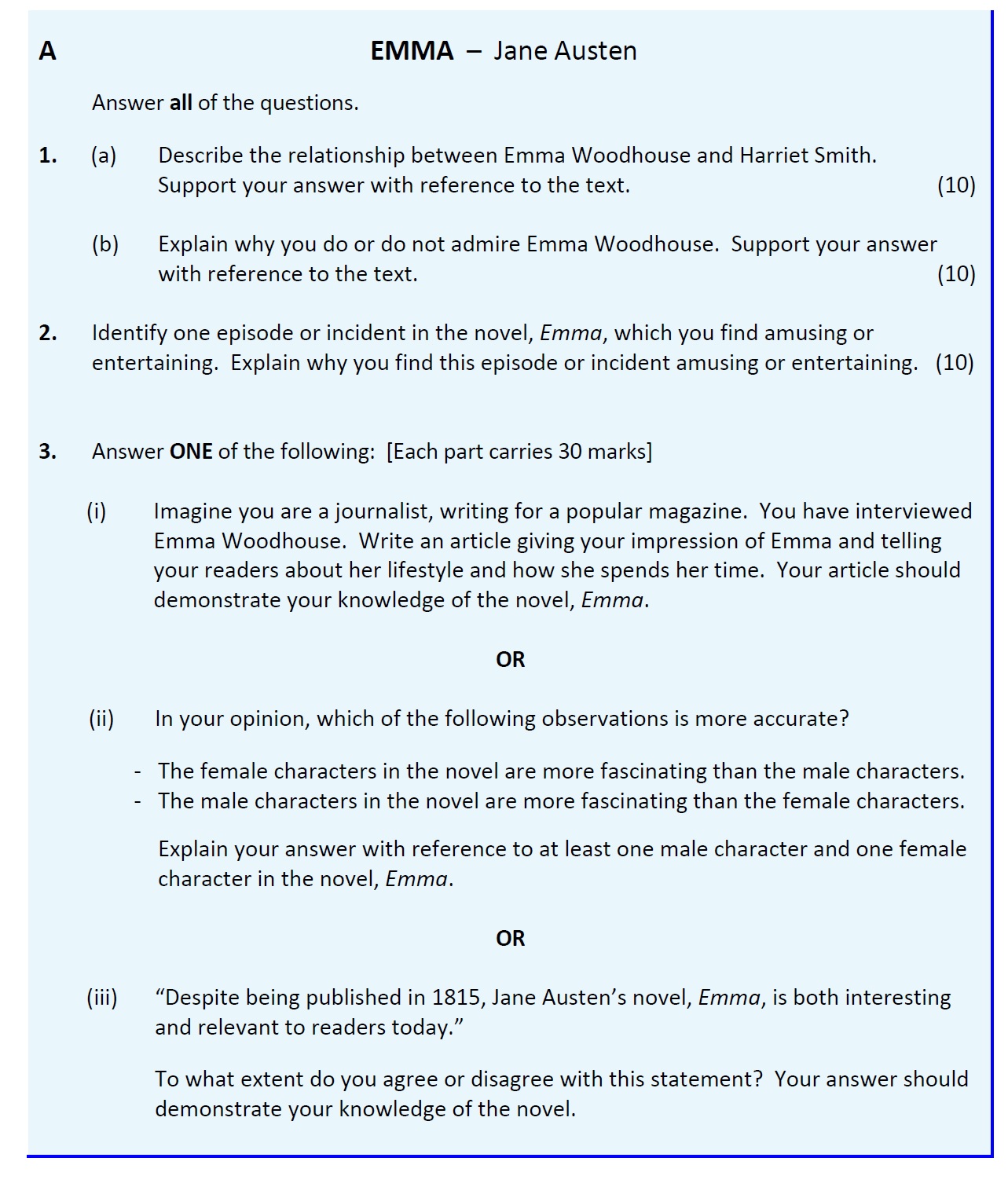1.-(a)-Describe-the-relationship-between-Emma-Woodhouse-and-Harriet-Smith-Leaving Cert English-Question 1-2017.png