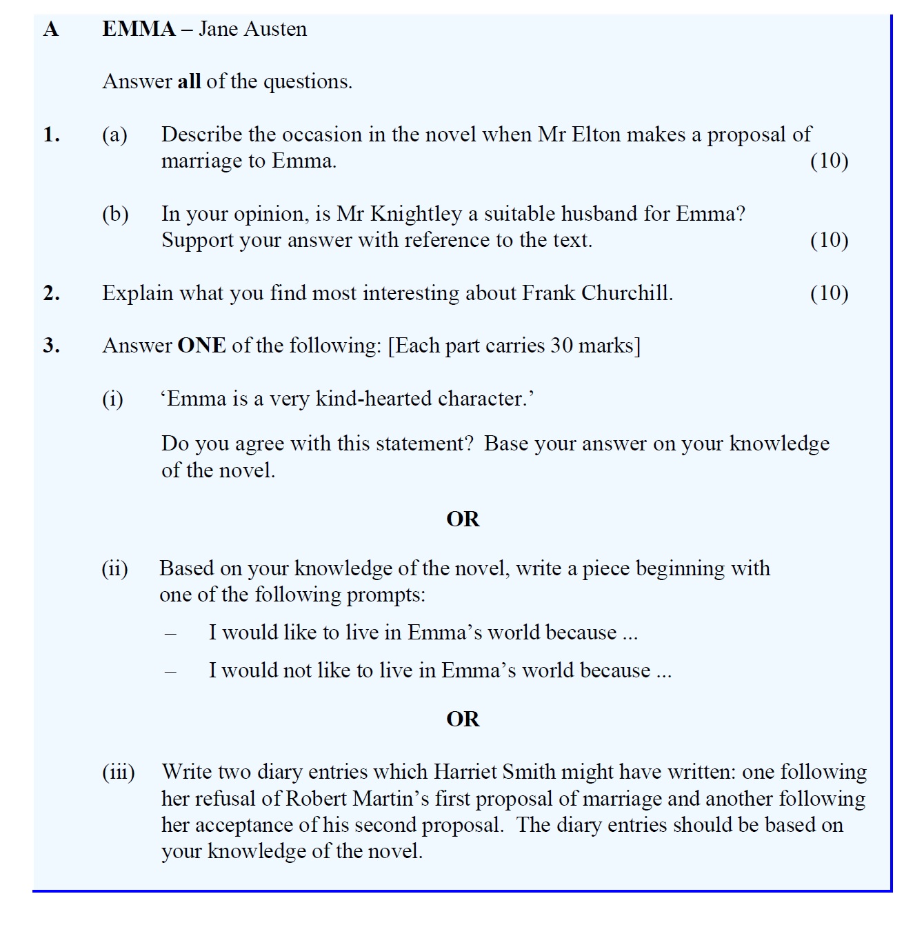 1.-(a)-Describe-the-occasion-in-the-novel-when-Mr-Elton-makes-a-proposal-of-marriage-to-Emma-Leaving Cert English-Question 1-2012.png