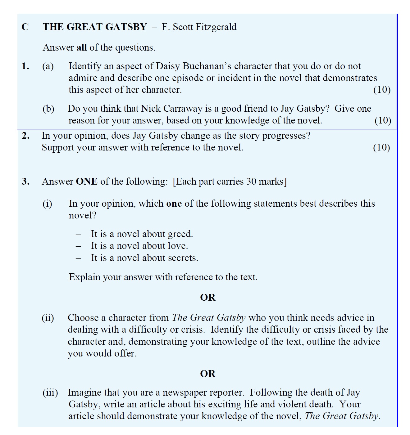 THE-GREAT-GATSBY-–-F-Leaving Cert English-Question 1-2015.png