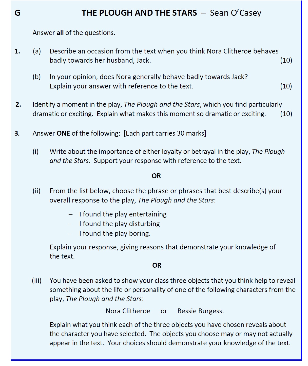 1.-(a)-Describe-an-occasion-from-the-text-when-you-think-Nora-Clitheroe-behaves-badly-towards-her-husband,-Jack-Leaving Cert English-Question 1-2018.png