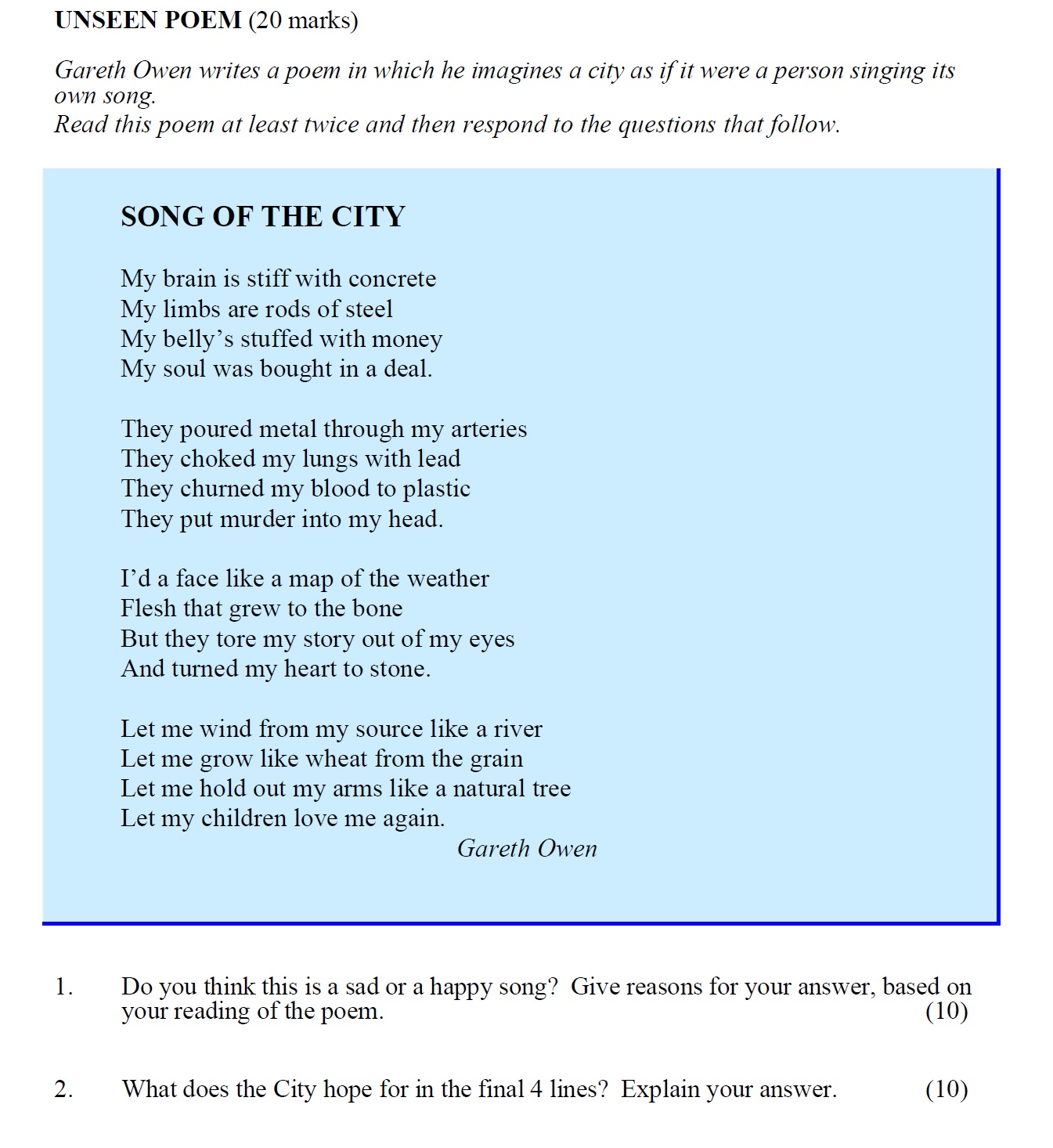 Do-you-think-this-is-a-sad-or-a-happy-song?-Give-reasons-for-your-answer,-based-on-your-reading-of-the-poem-Leaving Cert English-Question 1-2006.png