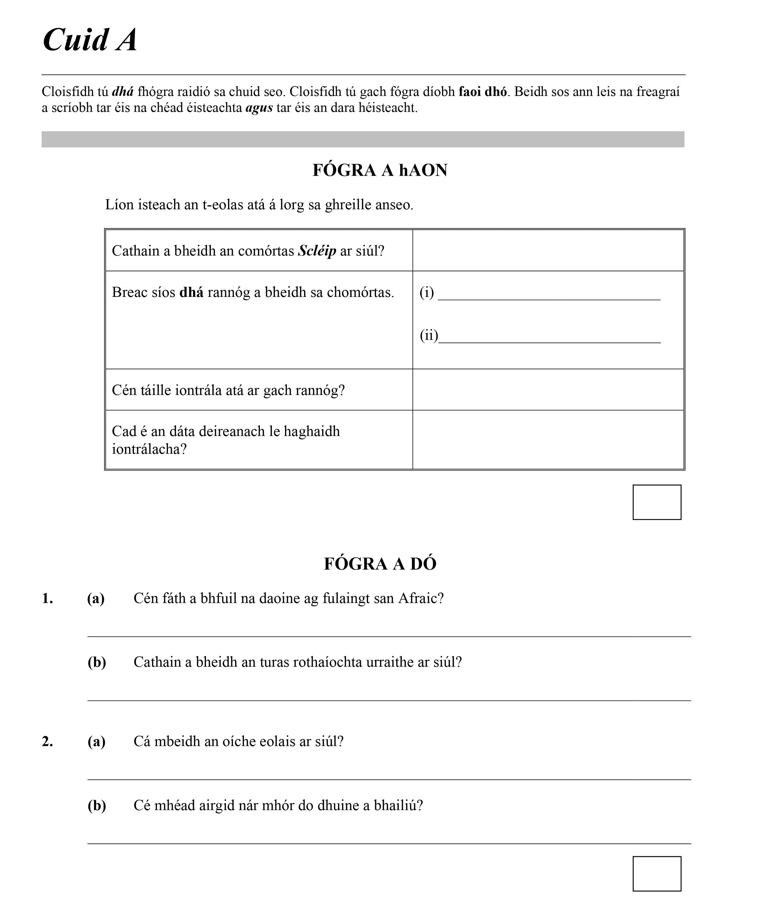 Lion-isteach-an-t-eolas-atá-á-lorg-sa-ghreille-anseo-Leaving Cert Irish-Question 1-2013.png