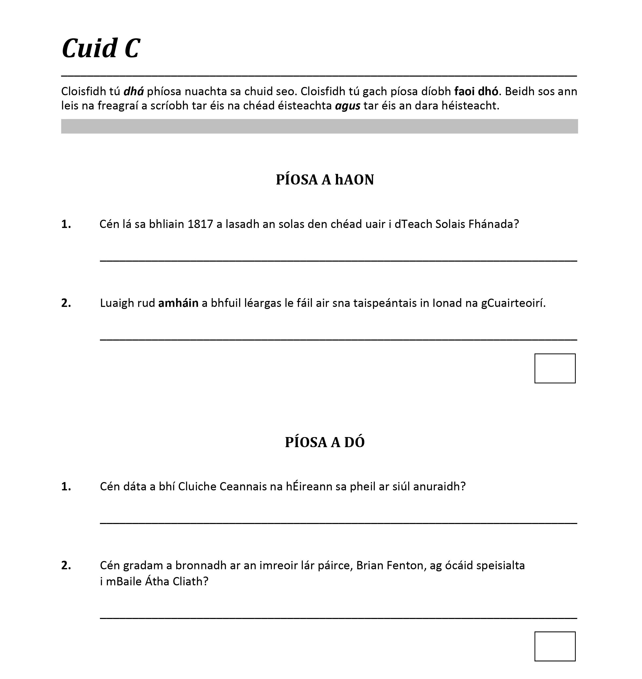 Cén-lá-as-bhílin-1817-a-lasadh-an-solas-den-chéad-uair-i-dTeach-Solais-Fhánada?---Leaving Cert Irish-Question 1-2019.png
