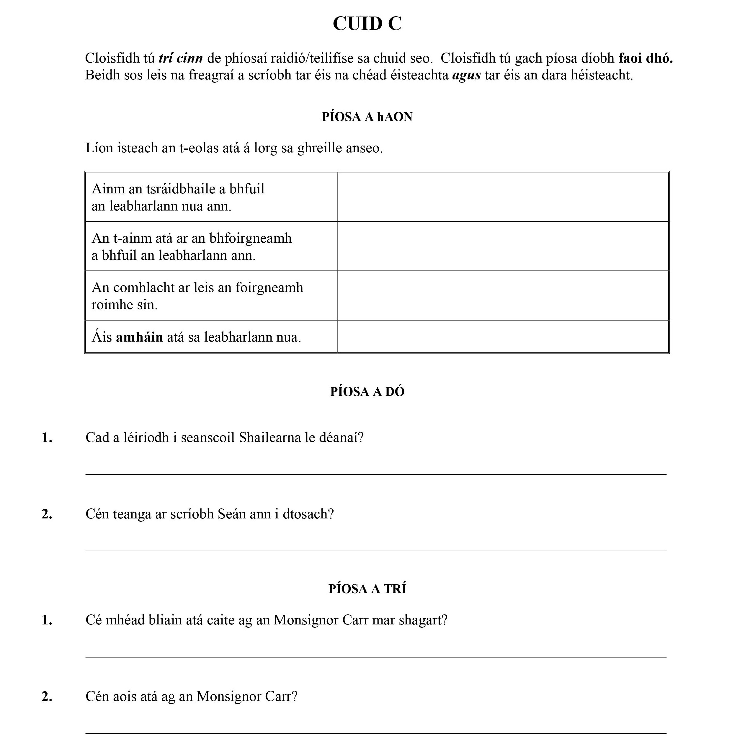 Cloisfidh-tú-trí-cám-de-phiosaí-ráidió/eitilse-sa-chluas-seo-Leaving Cert Irish-Question Cuid C-2008.png