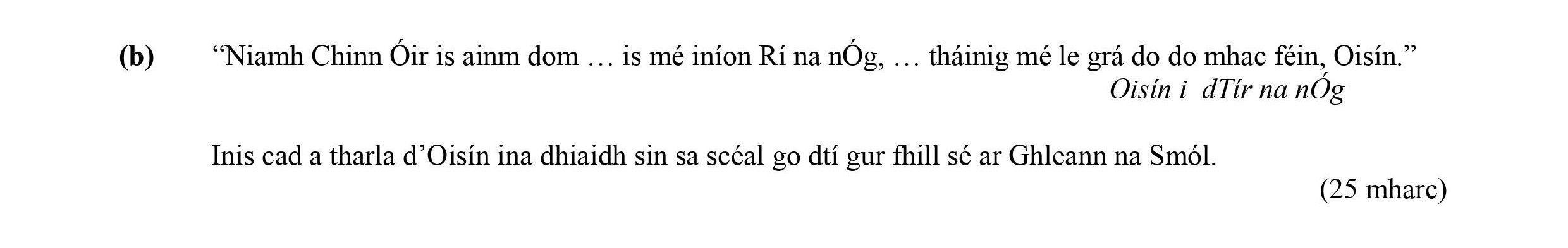 "Niamh-Chinn-Ór-is-ainm-dom-..-Leaving Cert Irish-Question (b)-2012.png