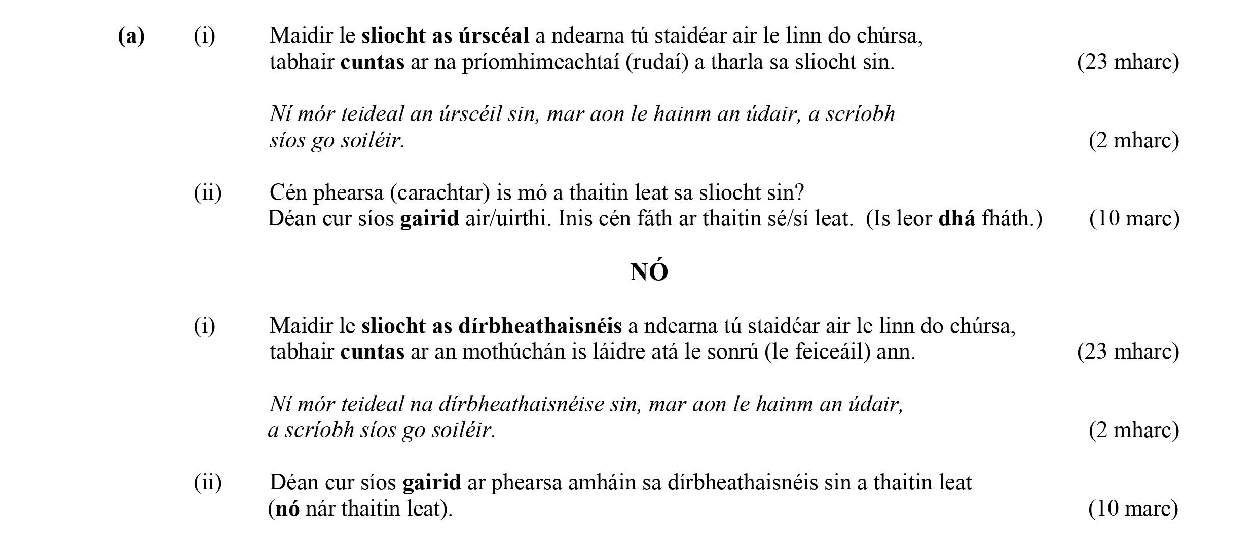 Maidir-le-sliotacht-as-urseáil-a-ndéarna-tú-staidear-air-le-linn-do-chúrsa,-tabhair-cuntas-ar-na-príomhimeachtaí-(rud-a-tharla-sa-sliotacht-sin)-Leaving Cert Irish-Question a-2004.png