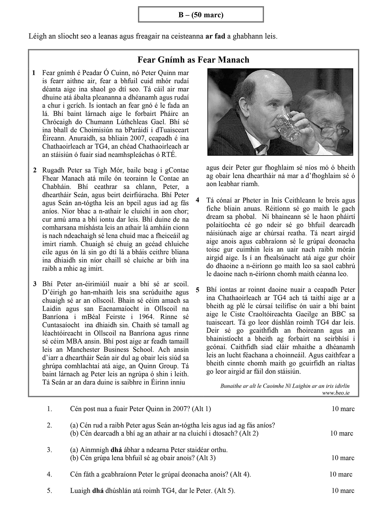 Fear-gníomh-as-Peadar-Ó-Cuinn,-no-Peter-Quinn-mar-is-fearr-aitheanta-air,-fear-a-bhfuil-muid-níos-mó-ar-lena-shóladh-go-dtí-seo-Leaving Cert Irish-Question 1-2008.png