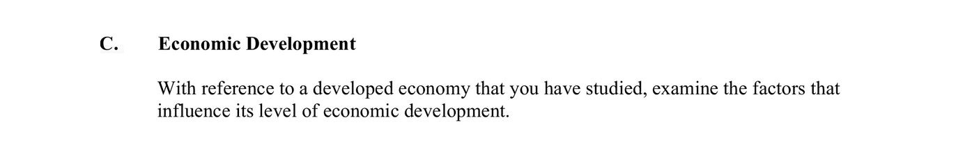 Economic-Development--With-reference-to-a-developed-economy-that-you-have-studied,-examine-the-factors-that-influence-its-level-of-economic-development.-Leaving Cert Geography-Question C-2006.png