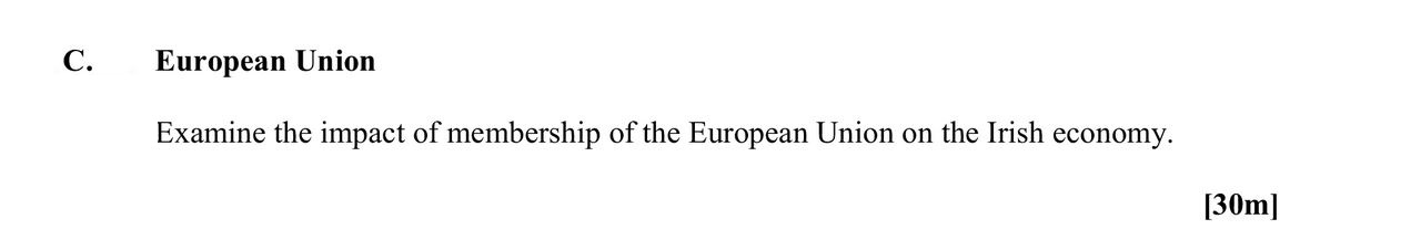 Examine-the-impact-of-membership-of-the-European-Union-on-the-Irish-economy.--Leaving Cert Geography-Question C-2013.png