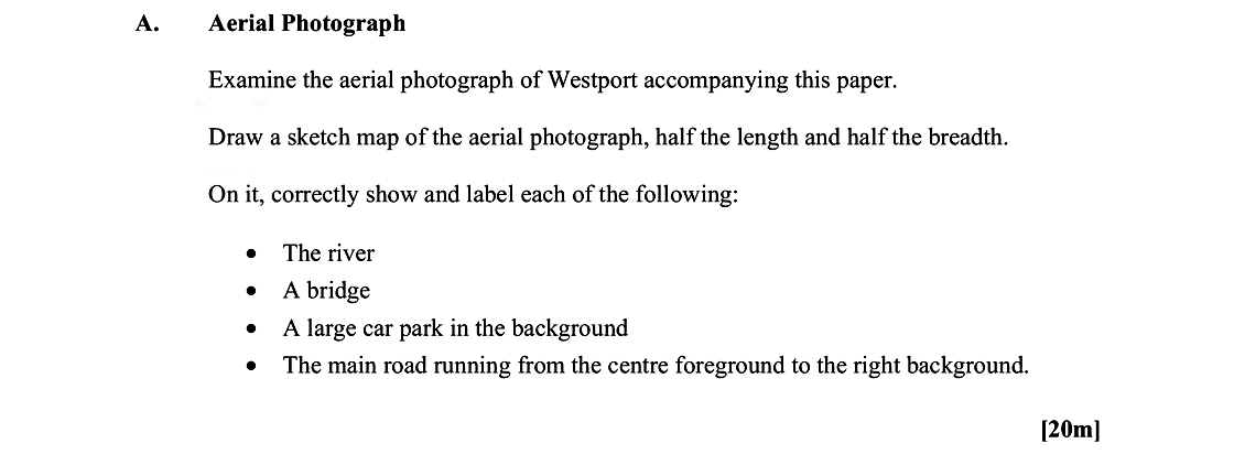 Examine-the-aerial-photograph-of-Westport-accompanying-this-paper-Leaving Cert Geography-Question A-2016.png