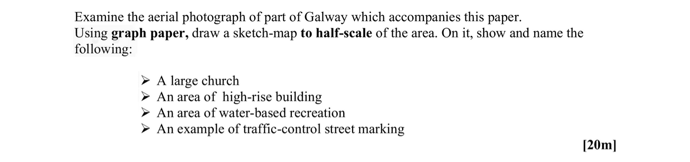 Examine-the-aerial-photograph-of-part-of-Galway-which-accompanies-this-paper-Leaving Cert Geography-Question Question 1-2008.png