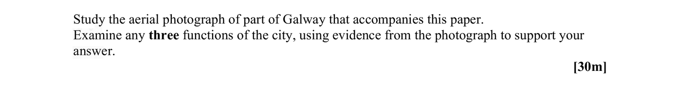 Study-the-aerial-photograph-of-part-of-Galway-that-accompanies-this-paper-Leaving Cert Geography-Question 1-2008.png