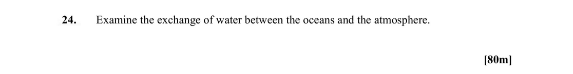 Examine-the-exchange-of-water-between-the-oceans-and-the-atmosphere.-Leaving Cert Geography-Question 24-2012.png