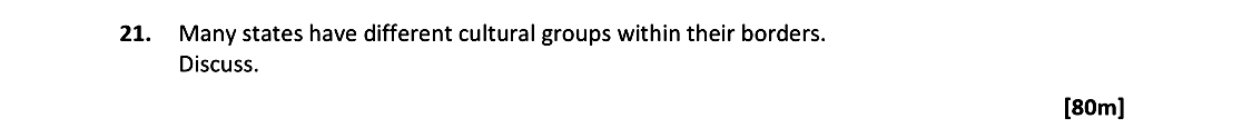 Many-states-have-different-cultural-groups-within-their-borders-Leaving Cert Geography-Question 21-2020.png